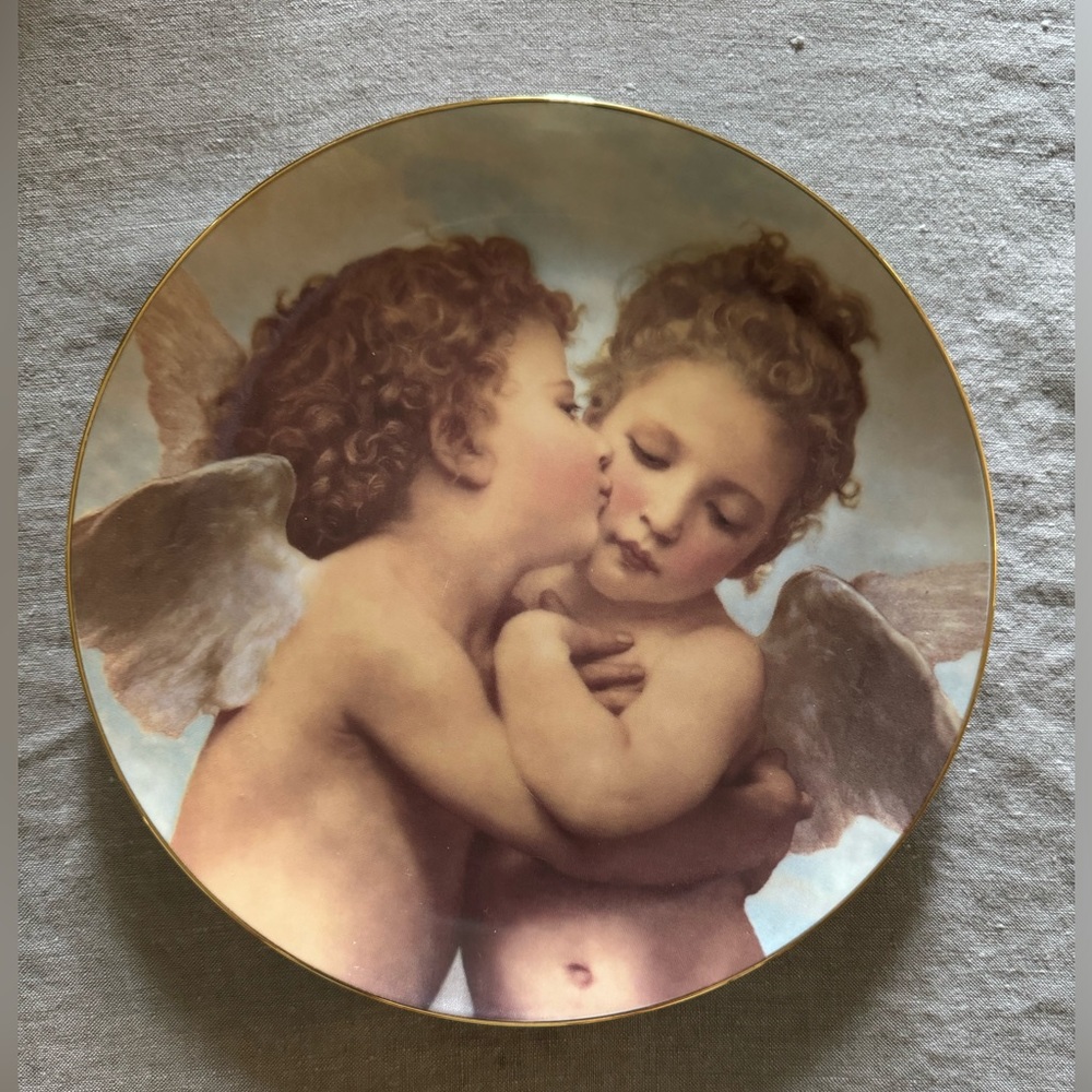 Bradford Exchange The First Kiss Cherubs of Innocence Collectors Plate.